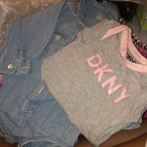 new Longsleeve denim Snapper - & DKNY onesie
